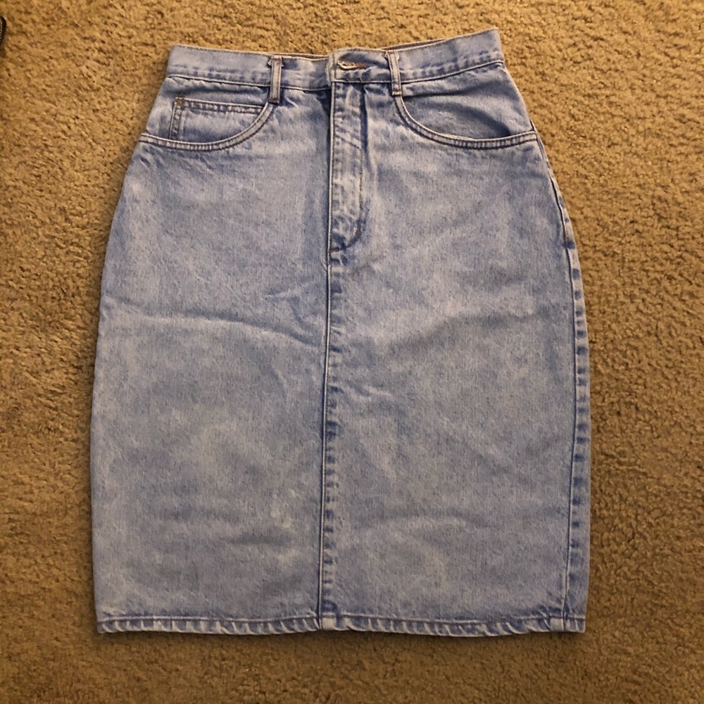 Vintage Bill Blass Denim Skirt Sz 6